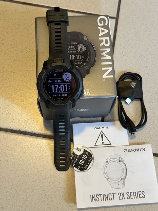 Garmin Instinct 2X Solar – jak nowy, solar, faktura!