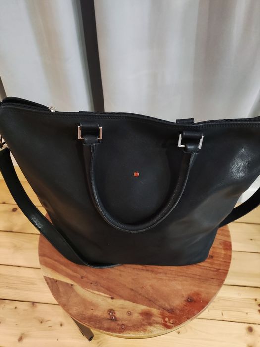 Torebka damska Batycki City skóra naturalna czarna