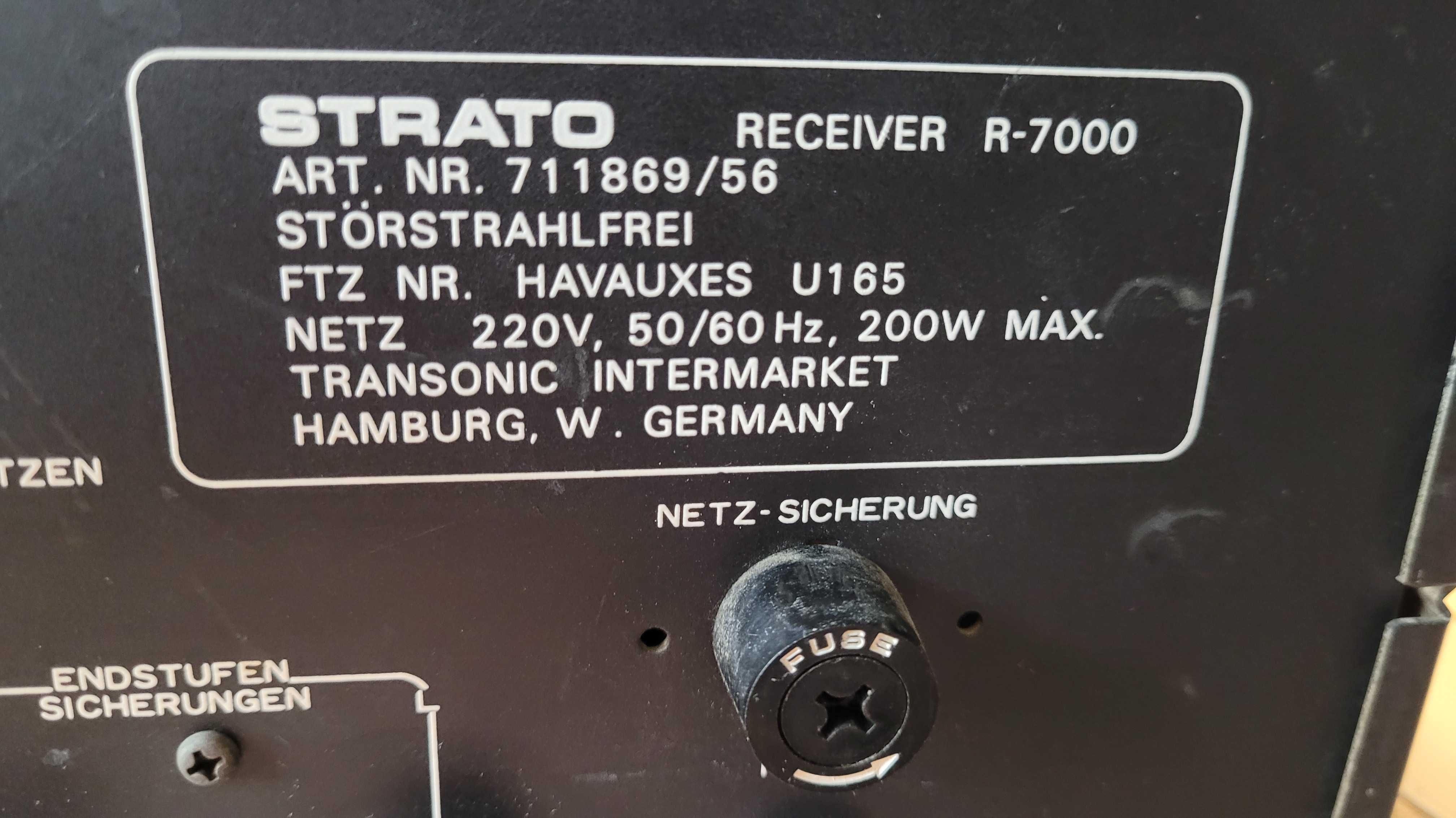Amplituner STRATO R 7000 made in germany tranzystory NEC hi fi vintage