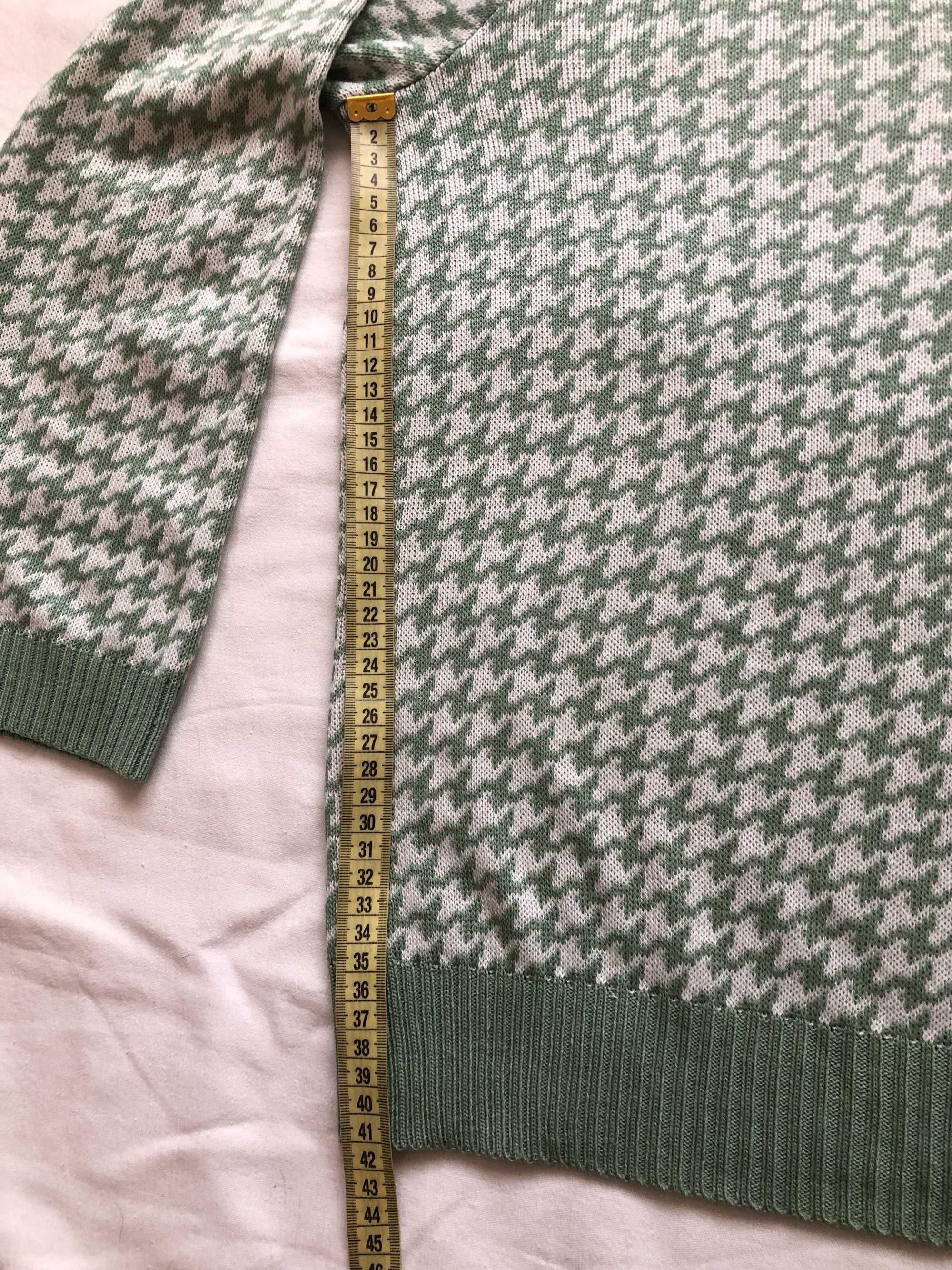 sweter damski wzór pepitka