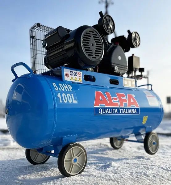 Компрессор масляный AL-FA 420-100 2.3 КВТ 100Л Масляный компрессор