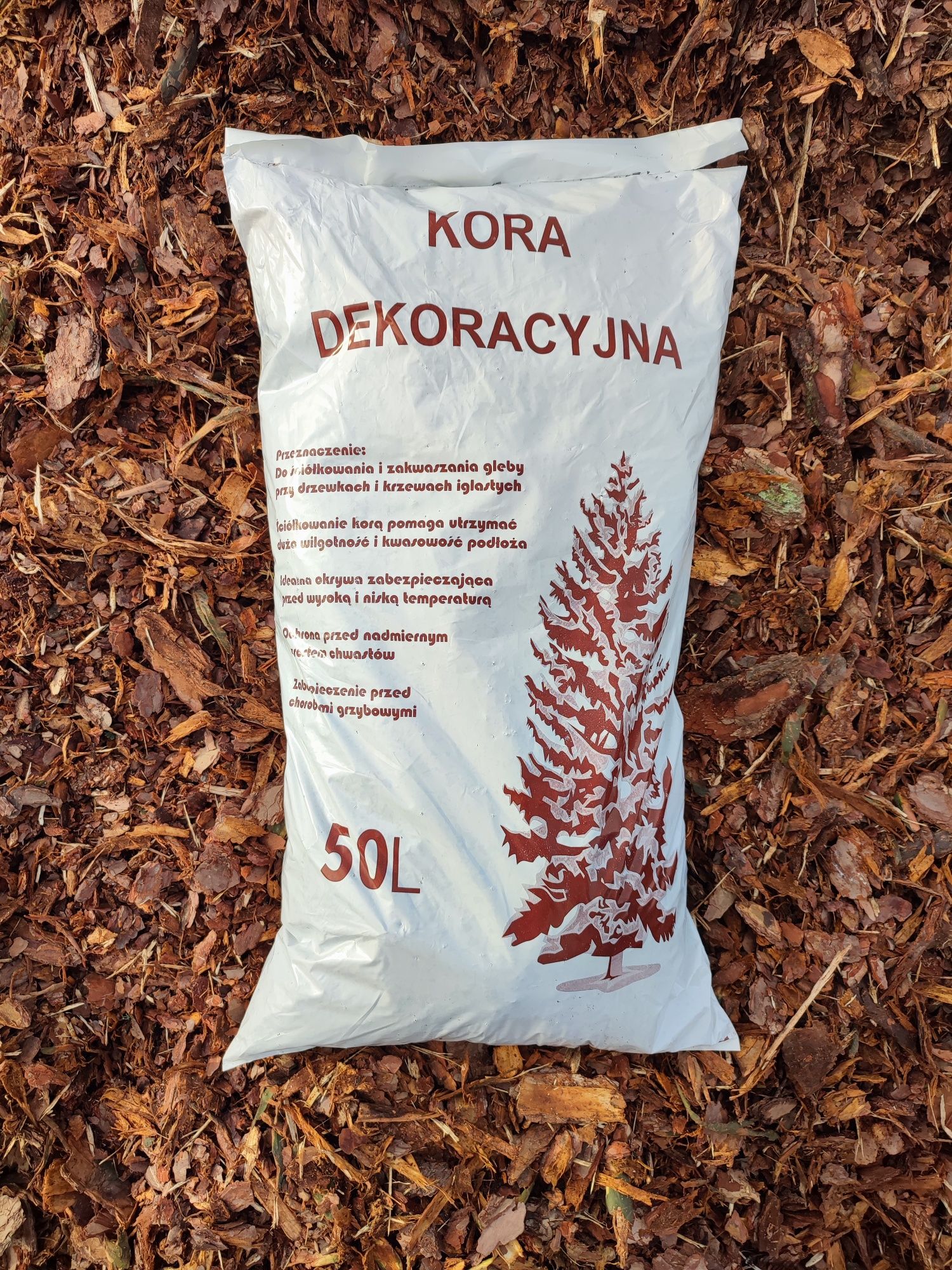 kora sosnowa dekoracyjna 50l 0-12 cm możliwa dostawa Warszawa okolice