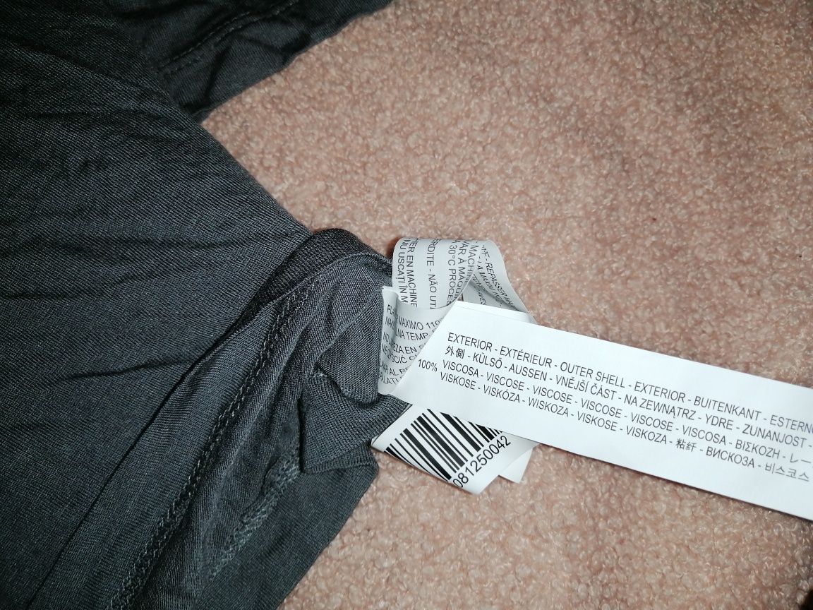 STRADiVARiUS _ szara bluzka crop top. 100% WiSKOZA. _ Nowa z metką