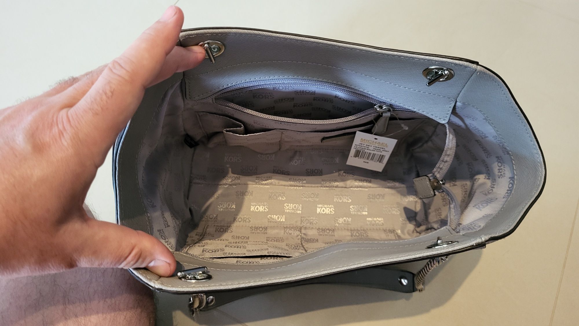 Torebka beżowa damska Michael Kors Jet Set Travel