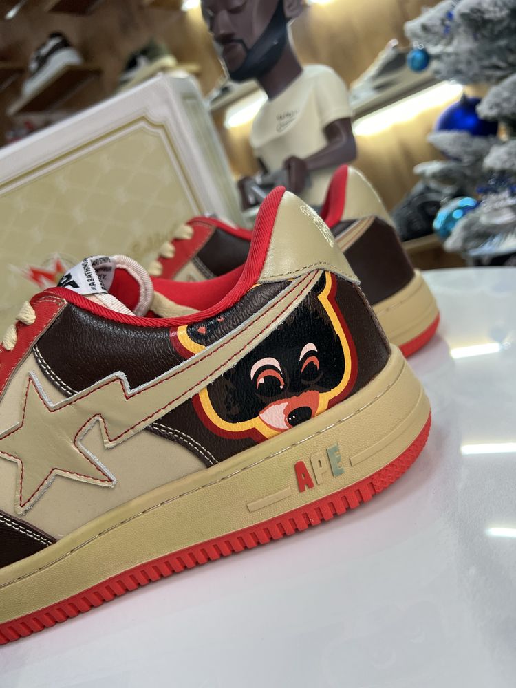 Кросівки BAPE STA A bathing Ape x Kanye West Brown / Red