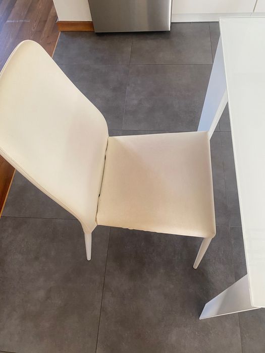 Krzesła 6 sztuk- białe