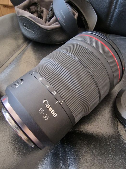 Obiektyw canon rf 15-35mm f2.8 uszkodzony