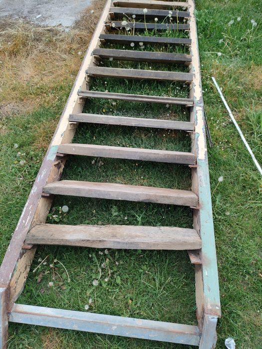 Schody budowlane  4 m metalowe, masywne