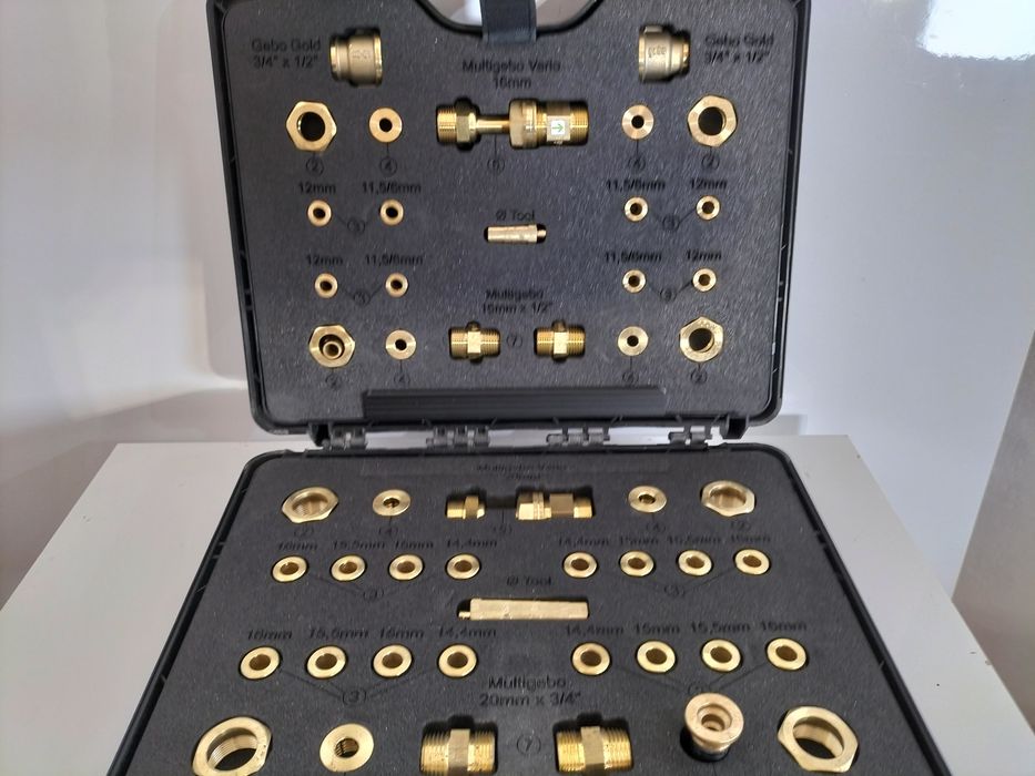 Walizka naprawcza do zlonczek zaciskowych Gebo do rur PEX 16 i 20