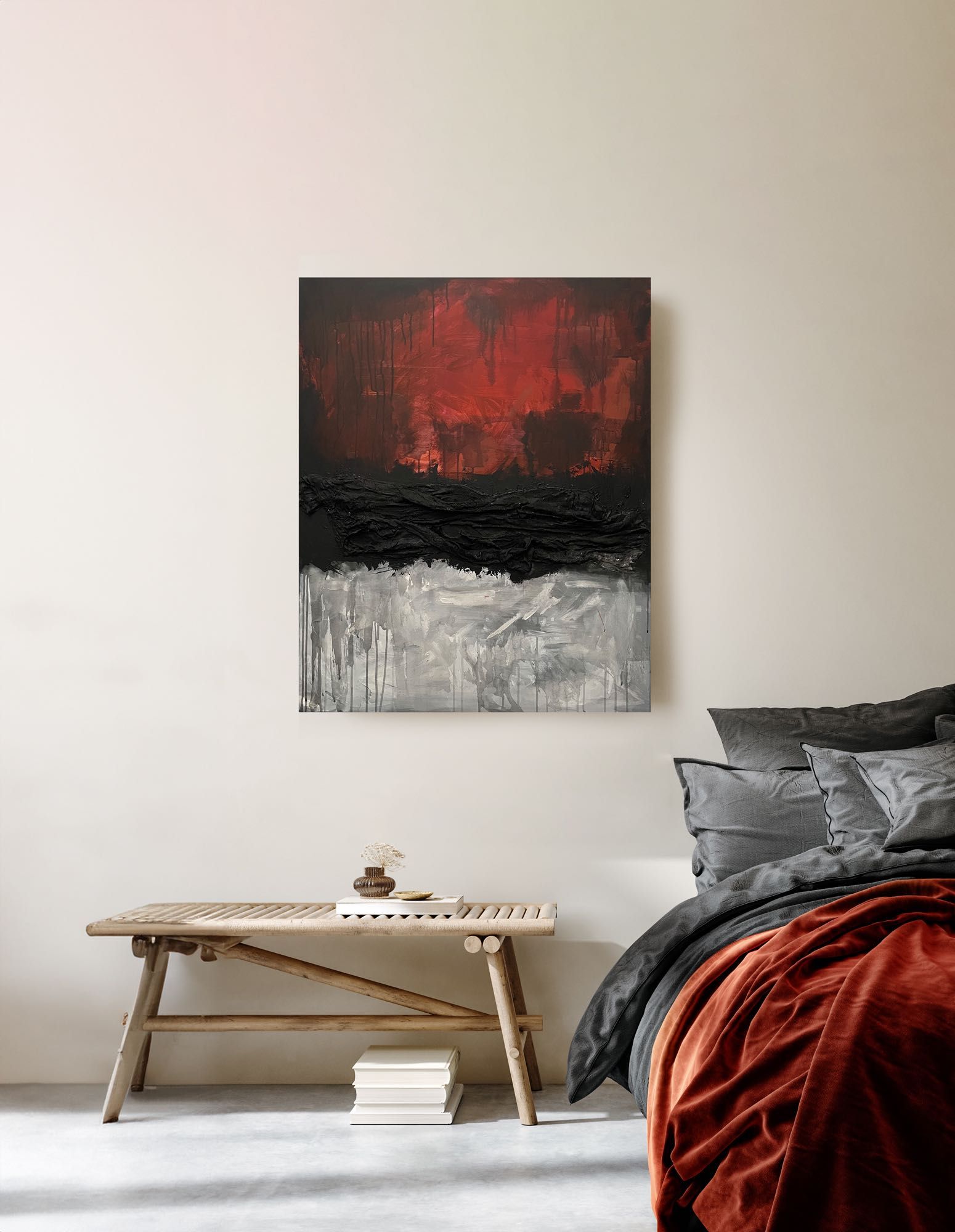 obraz ręcznie malowany na płótnie, z fakturą 3D 80x100 cm