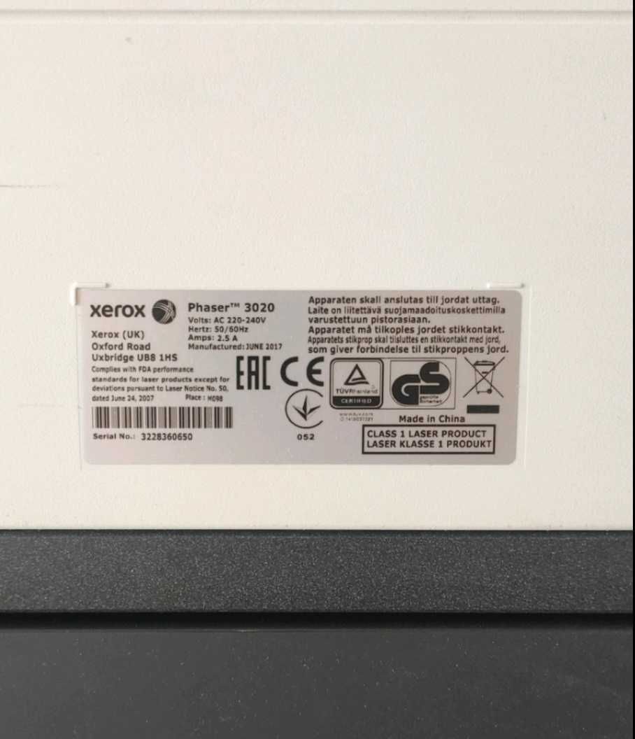 Принтер Xerox Phaser 3020