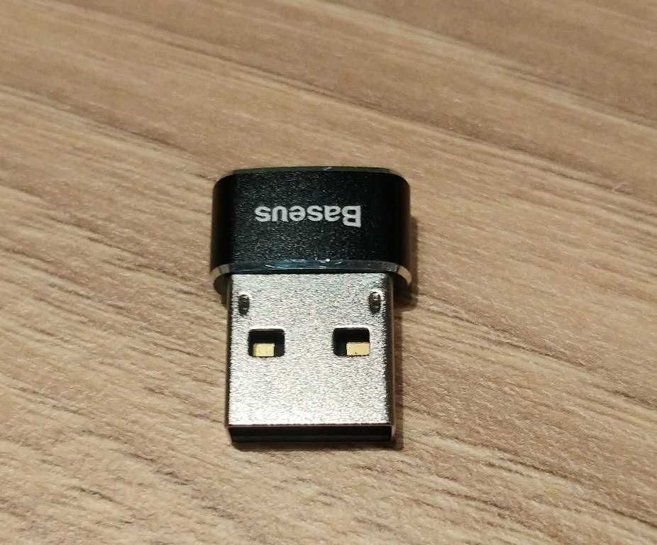 Adapter, przejściówka Baseus USB typ "A" na USB typ "C" nowa.