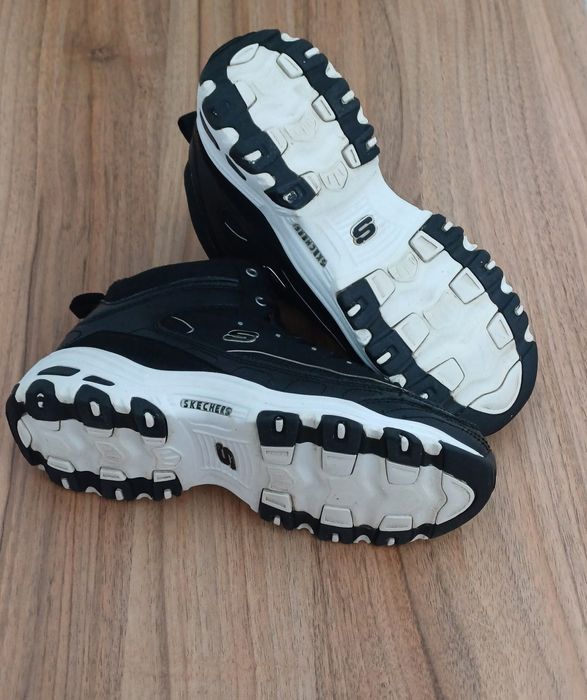 Skechers DLites жіночі зимові черевики високі теплі кросівки 37-38р