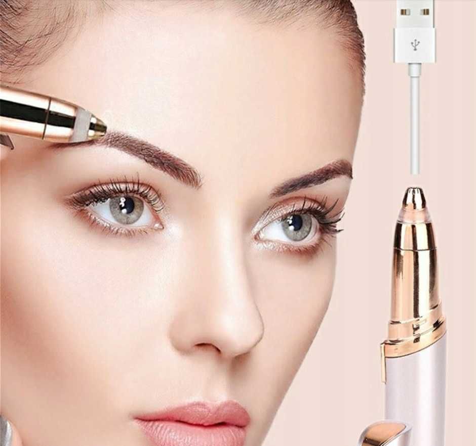 Depilator Trymer Do Brwi Twarzy Ciała FLAWLESS BROWS + Kabel USB