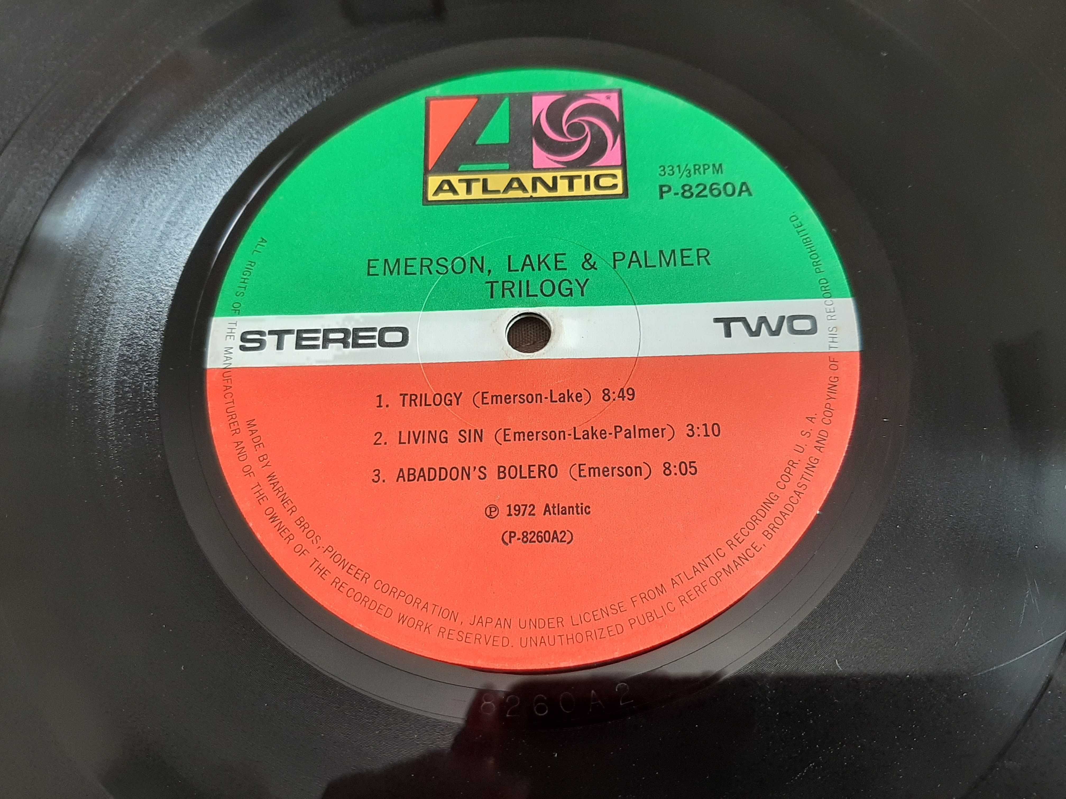 Emerson Lake & Palmer - Trilogy - Japão - Vinil LP