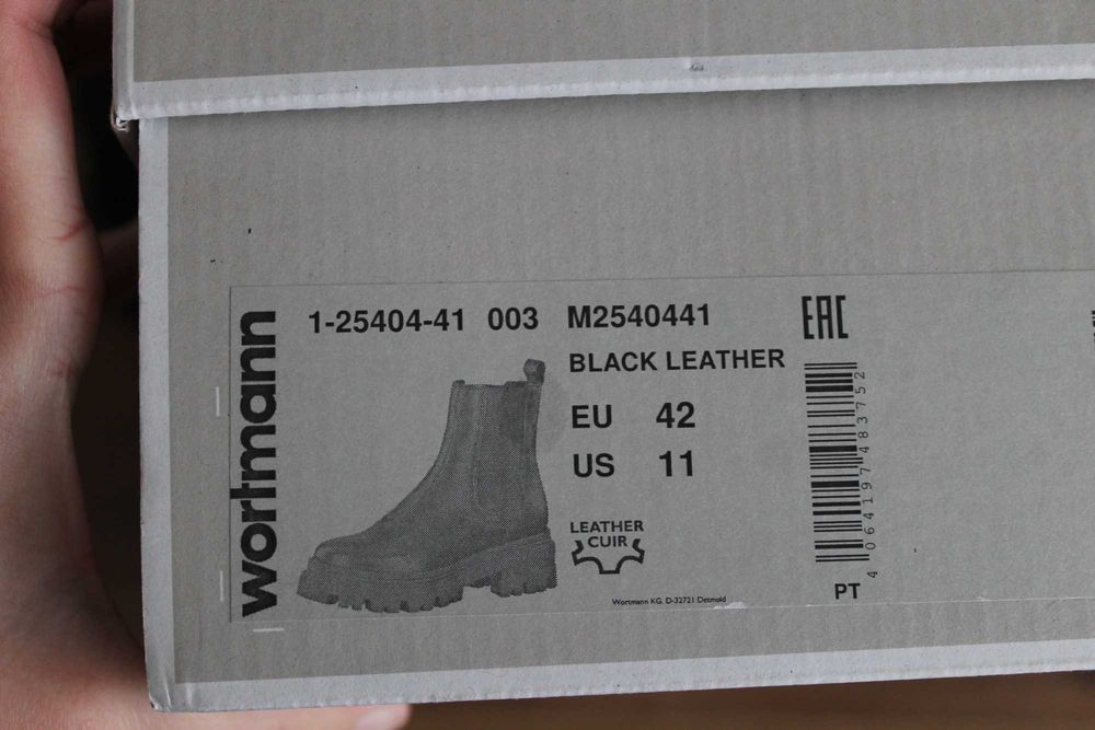 Шкіряні черевики, челсі Tamaris 42 розмір