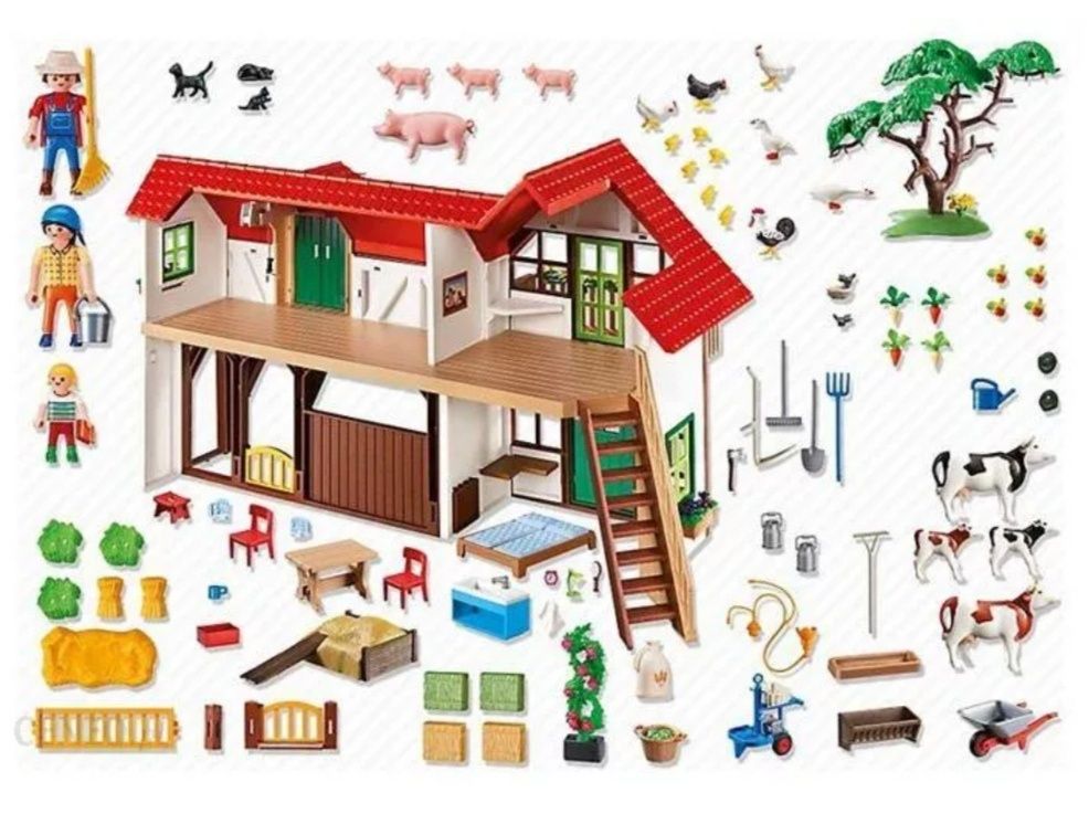 Playmobil 6120 duża farma, gospodarstwo rolne