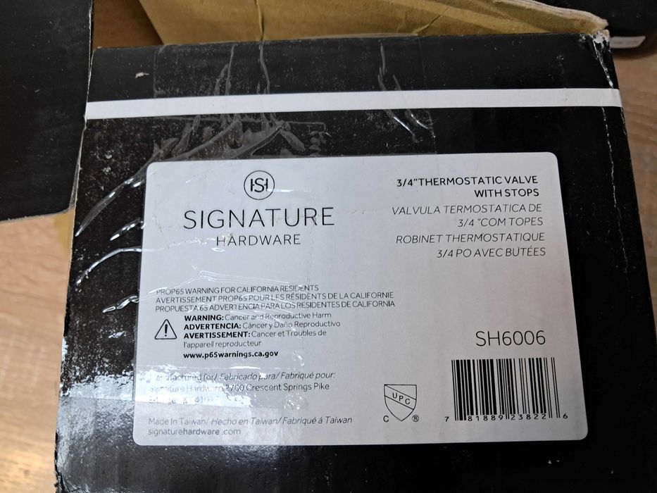 Термостатичний змішувач Signature Hardware 6006 3/4" для душу і ванни