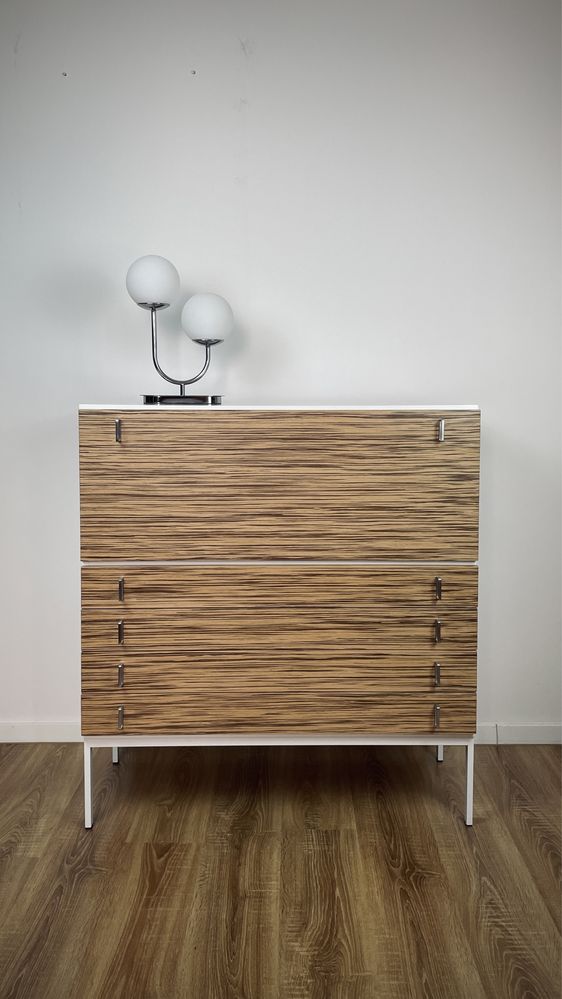 Vintage wysoka komoda highboard szafka bauhaus mid century design