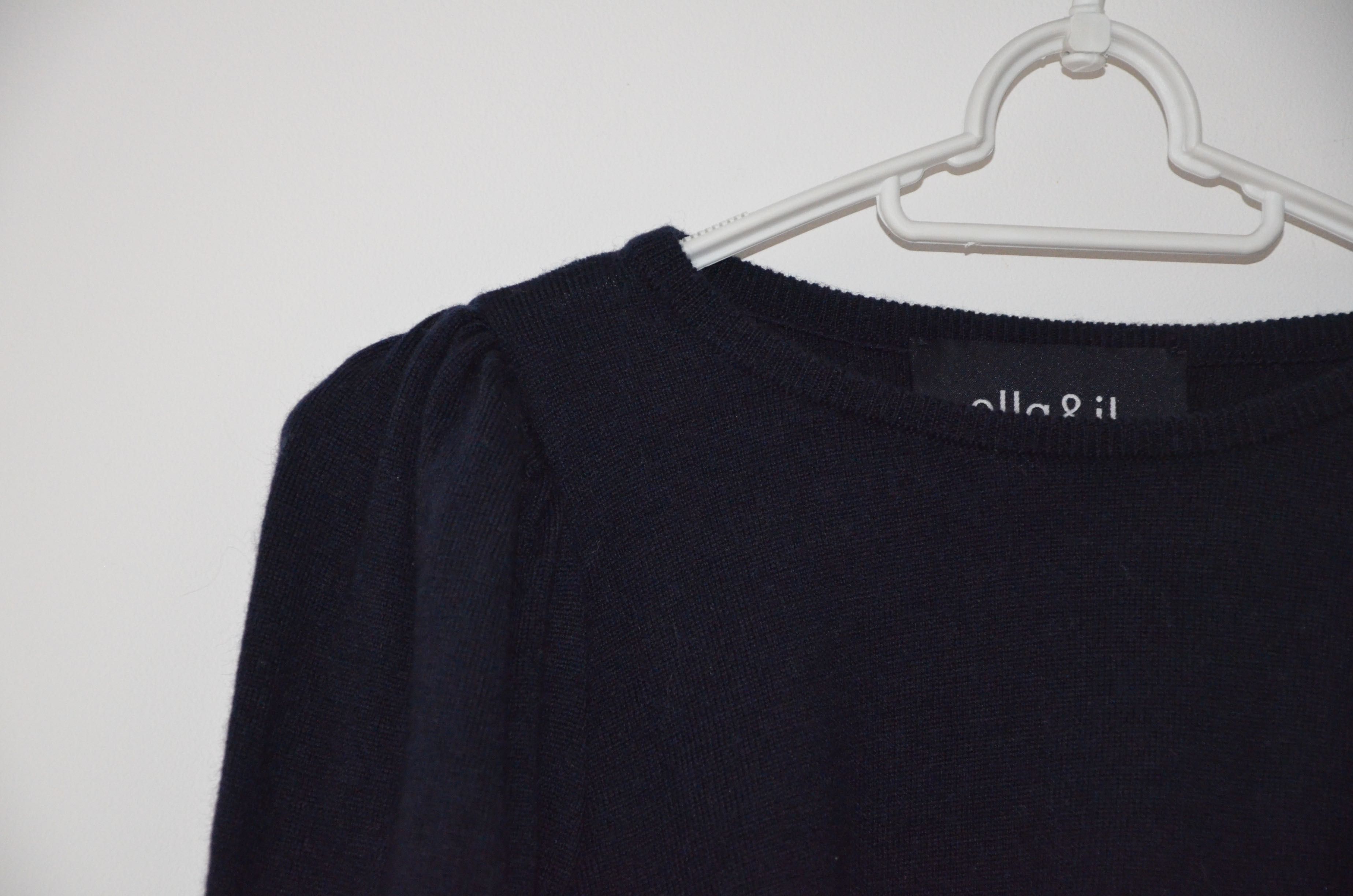 100% merino wool sweter damski granat ella&il r. M