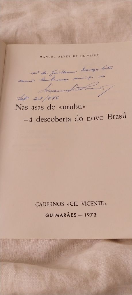 Livro nas asas do urubu- à descoberta do Brasil