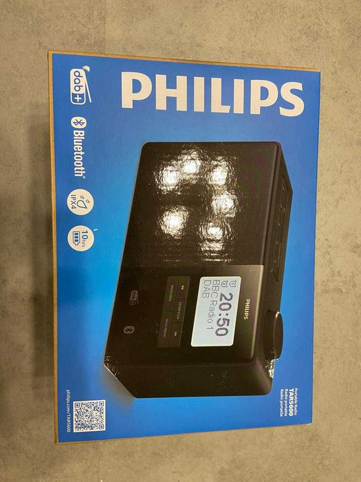 Radio PHILIPS TAR5600 Cyfrowe Przenośne Czarny
