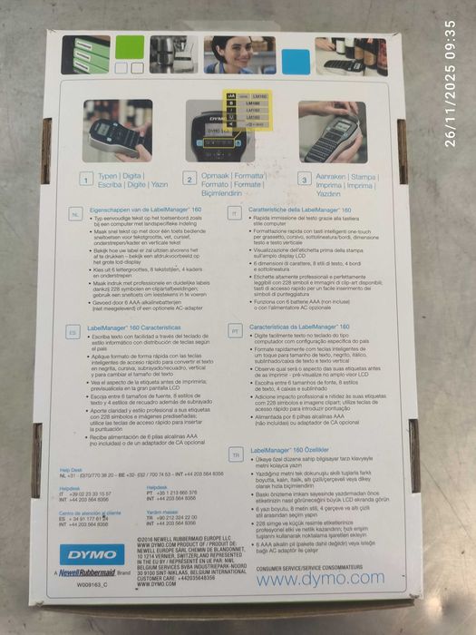 Etiquetadora Dymo LabelManager 160 - Novo