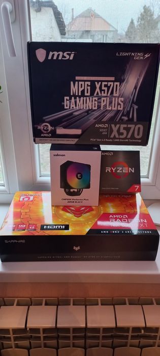 Комплект  игровой ядер 8/16 R7 5700x , Msi MPG X570 Gaming Plus, 32Gb