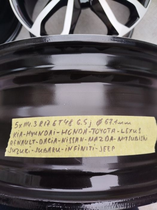 Диски 5×114.3 R17 ET48 KiA-Hyundai-Mazda-Renault-Honda-Toyota-Suzuki