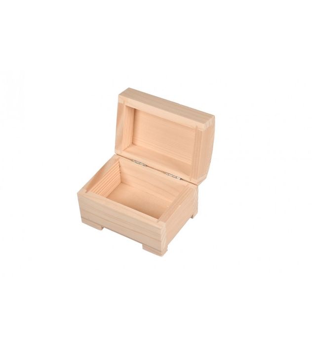 Drewniane pudełko na obrączki szkatułka