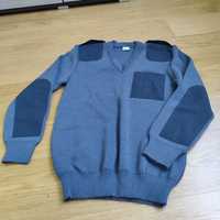 Swetr wojskowy kolor stalowy