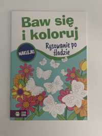 Naklejki "Baw się i koloruj Rysowanie po śladzie" wyd. Zielona Sowa