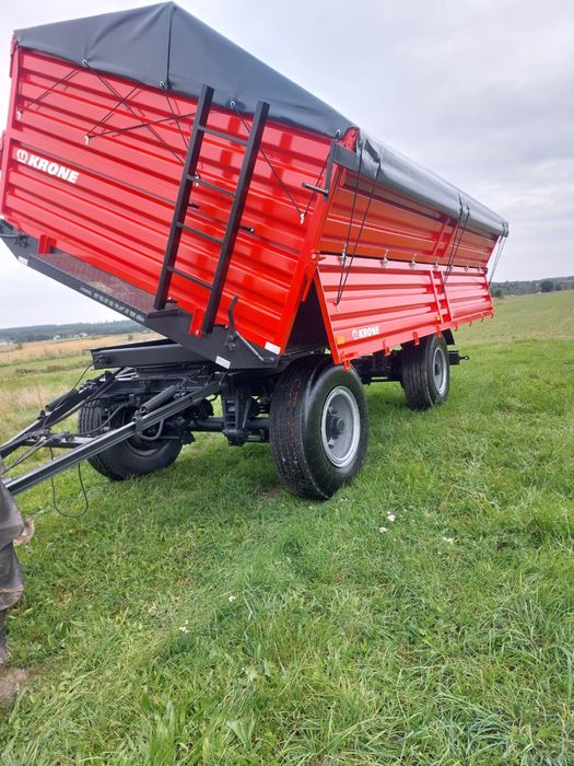 KRONE DK225 przyczepa rolnicza DMC 18T wywrot na kulach 3str LED