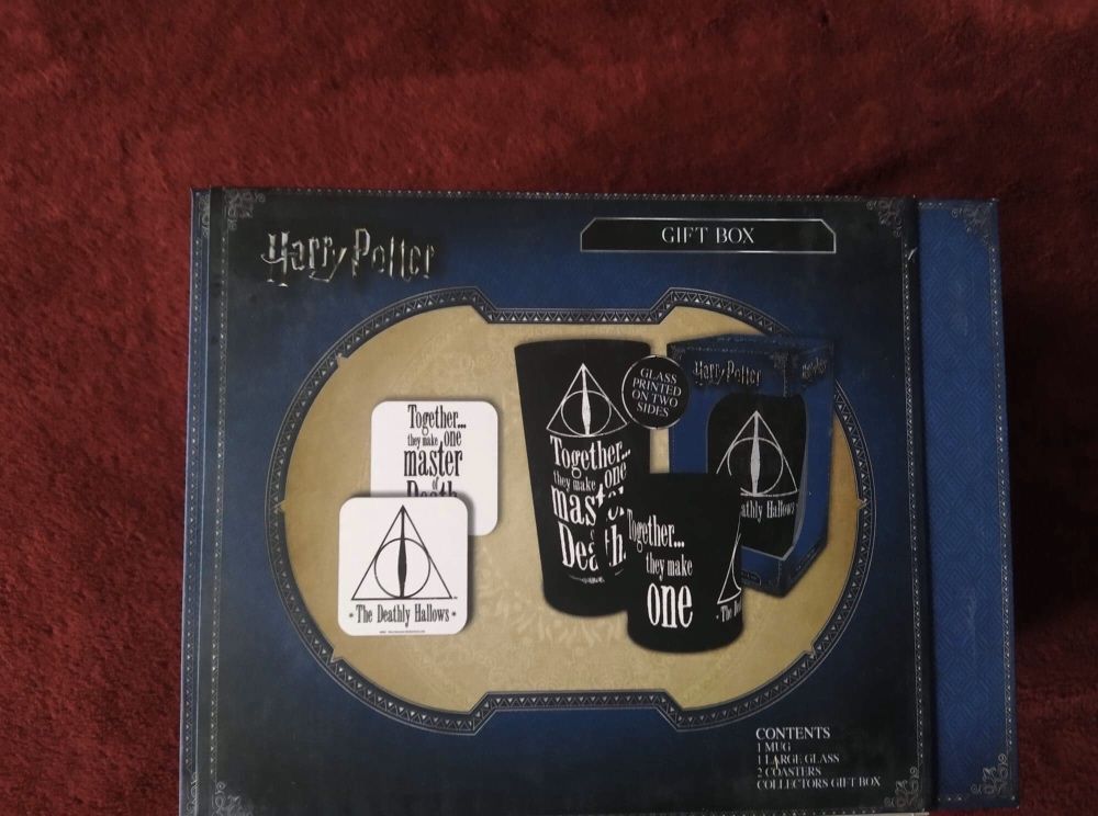 Harry Potter zestaw dla fana. Kubek+ szklanka + 2x podkładka