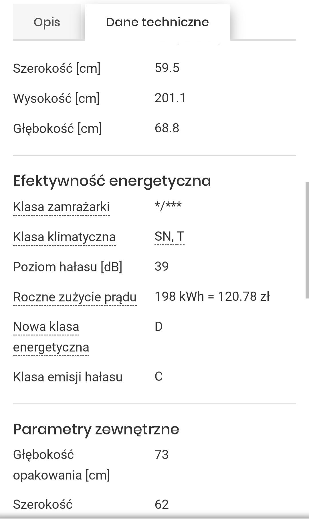 Lodówka whirlpool W9 nofrost 60x201 zamrażalnik 3 szuflady zamrażarka