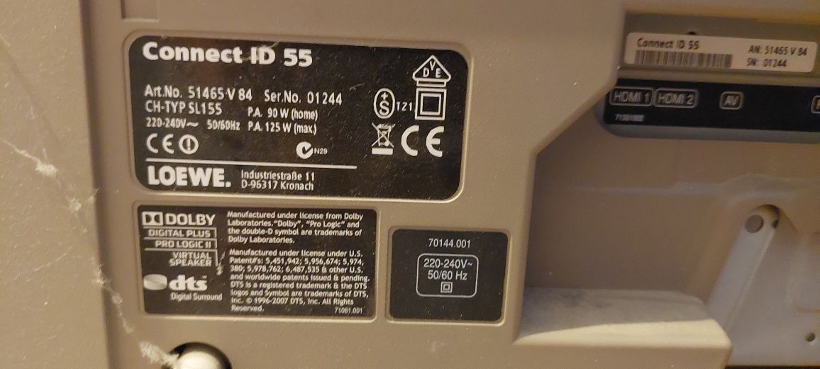 Telewizor loewe 55cali