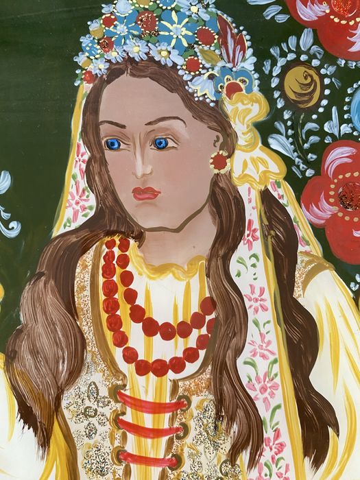 Janina Maślanka obraz na szkle