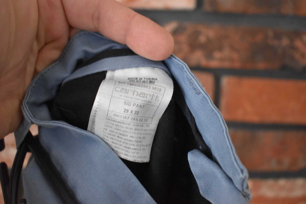 Carhartt WIP spodnie Sid Pant oryginał slim fit W 29 L32 Stretch