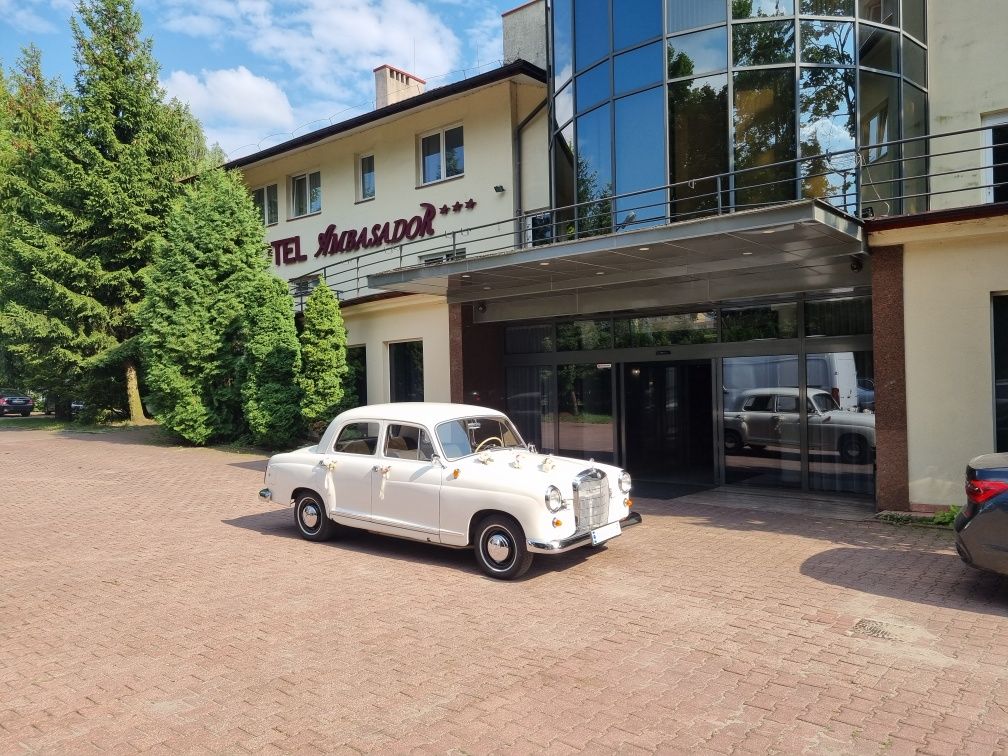 Klasykiem do  Ślubu Wesele Retro Zabytkowy Mercedes Auto Samochód Zawi