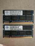 2 kości RAM DDR2 do laptopa  4GB (2x2GB) 2rx16 pc2-6400u-666 Nanya