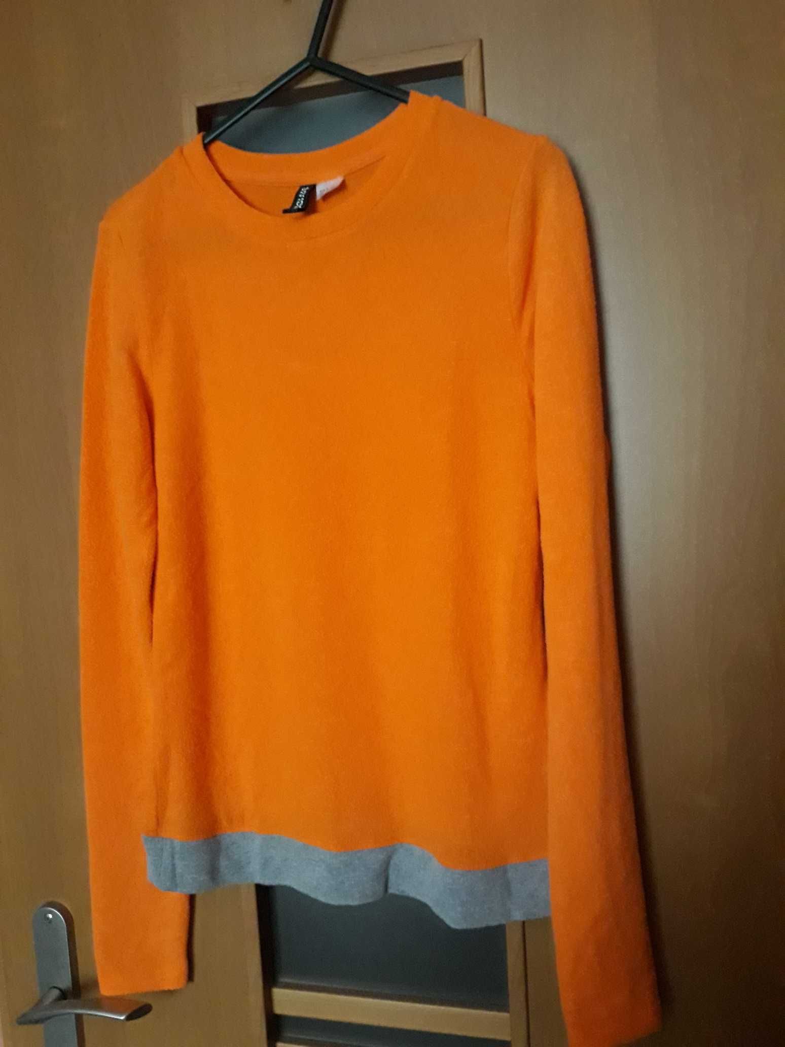 Bluzka koszulka pomarańczowa divided jak nowa orange r. S