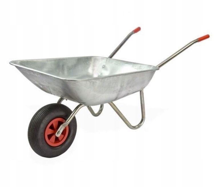 Taczka ogrodowa wózek ocynkowany lekki ogrodowy 80L