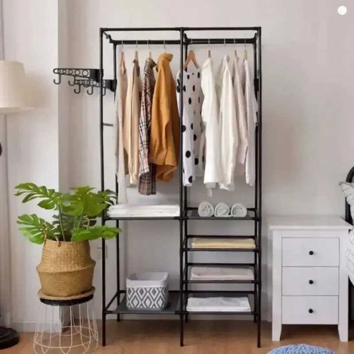 Вішалка для одягу Вішак вішаки полиця стелаж /Вешалка для одежды полка