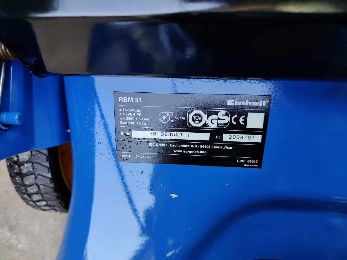 Газонокосарка косарка бензинова потужна 4,4kw 51см Einhell
