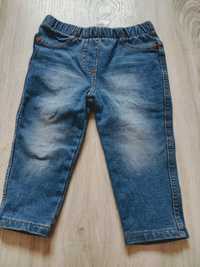 Spodnie rurki legginsy tregginsy jeans next 74