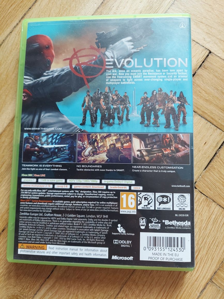 Brink gra używana Xbox360