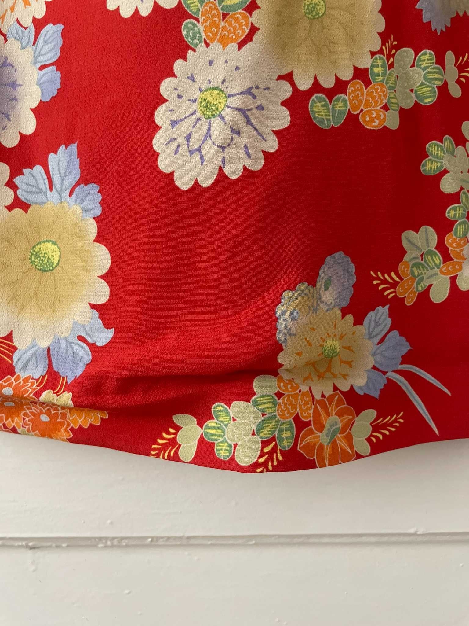 ZARA trf kimono kolorowe kwiaty boho hippie bohemian maxi nowe S M