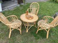 ! Okazja ! Zestaw ogrodowy Stół bambusowy + 4 krzesła !