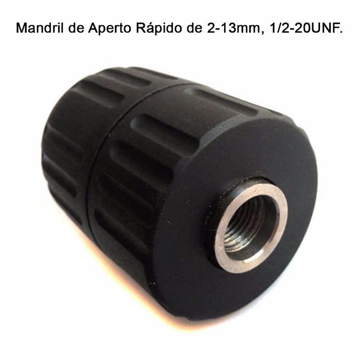 Bucha Mandril de Aperto Rápido de 2-13mm 1/2-20UNF.