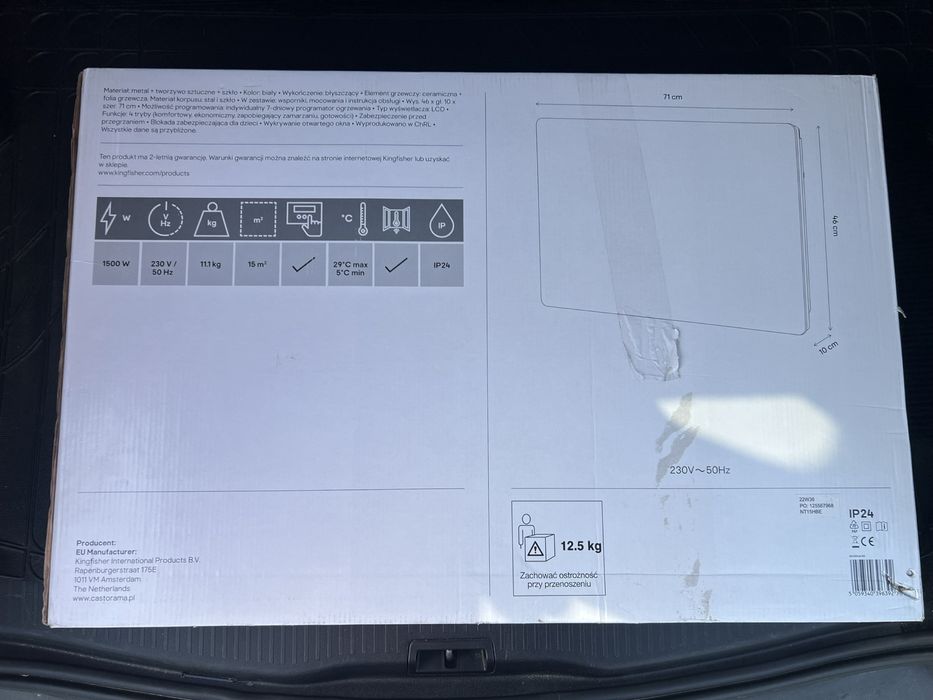 grzejnik elektryczny Binda 1500w